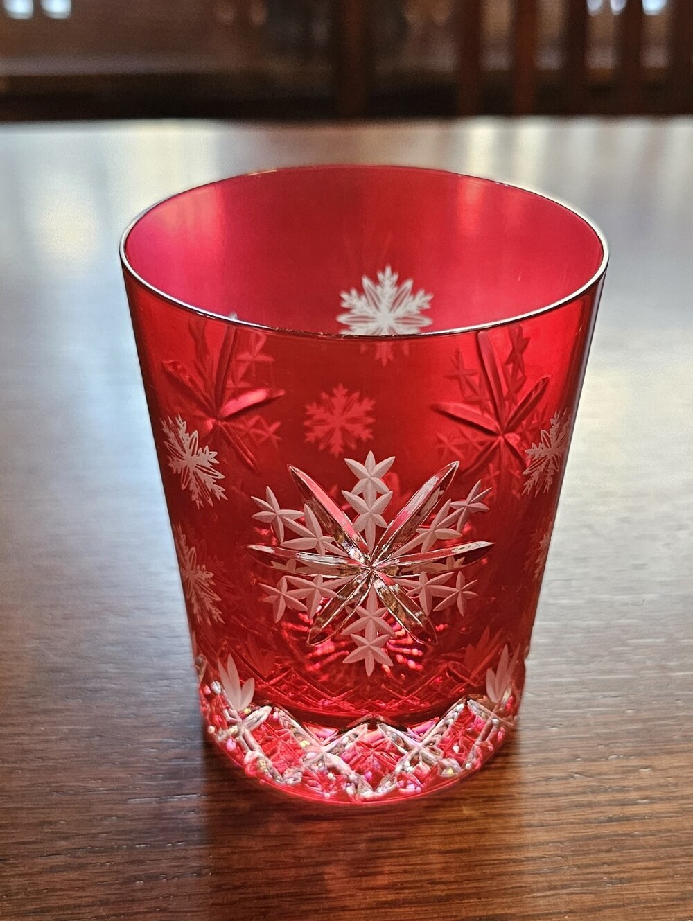 WATERFORD 2020 SNOWFLAKE WISHES LOVE TUMBLER CRANBERRY
